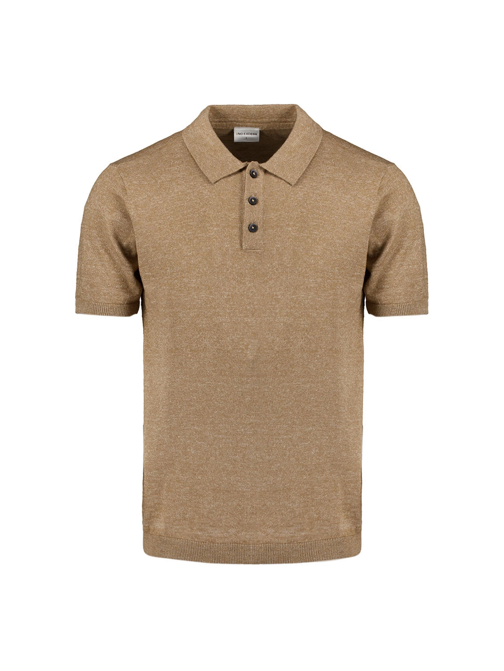NO EXCESS LINEN BLEND KNITTED S/S POLO 27230365