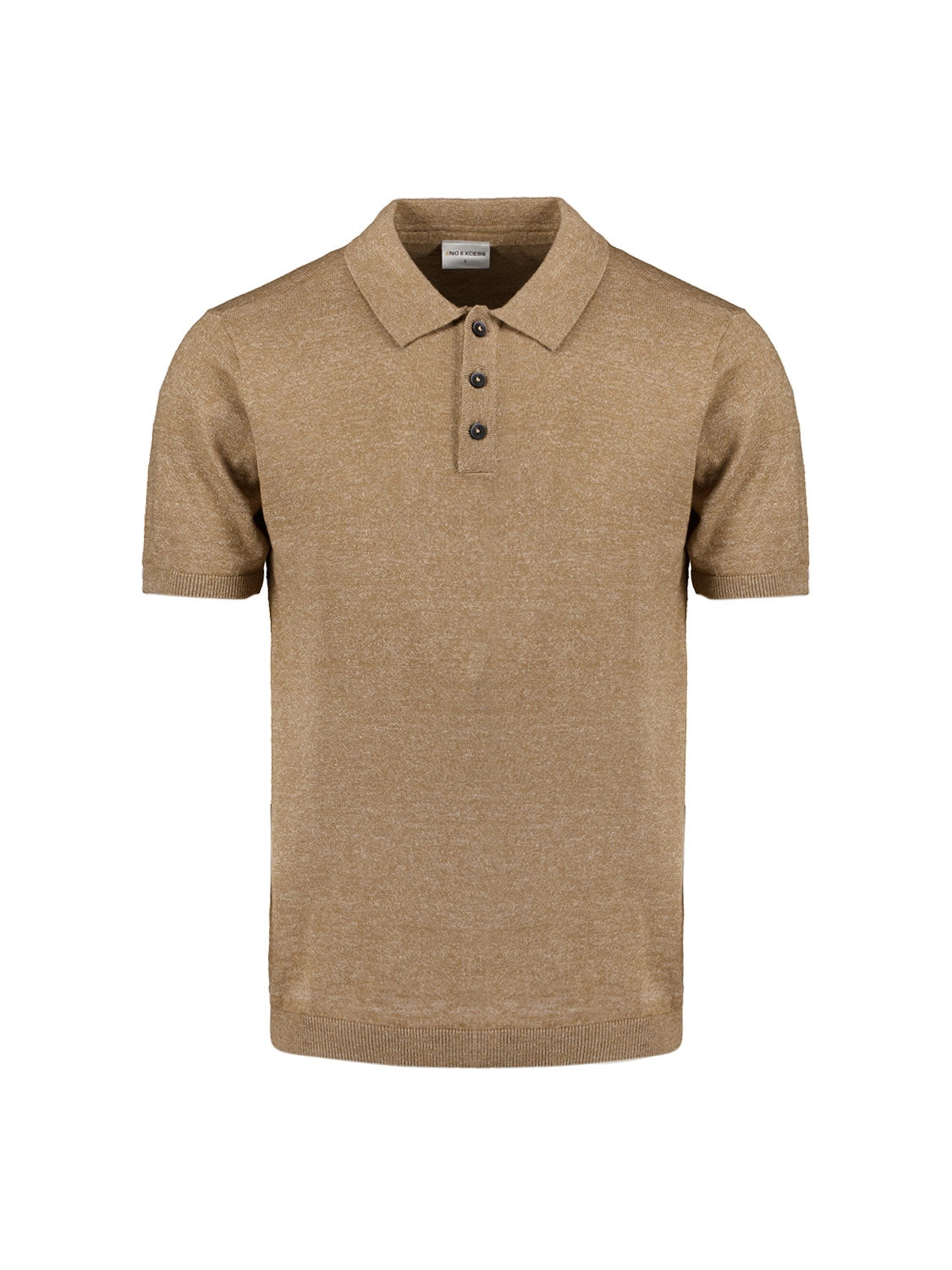 NO EXCESS LINEN BLEND KNITTED S/S POLO 27230365