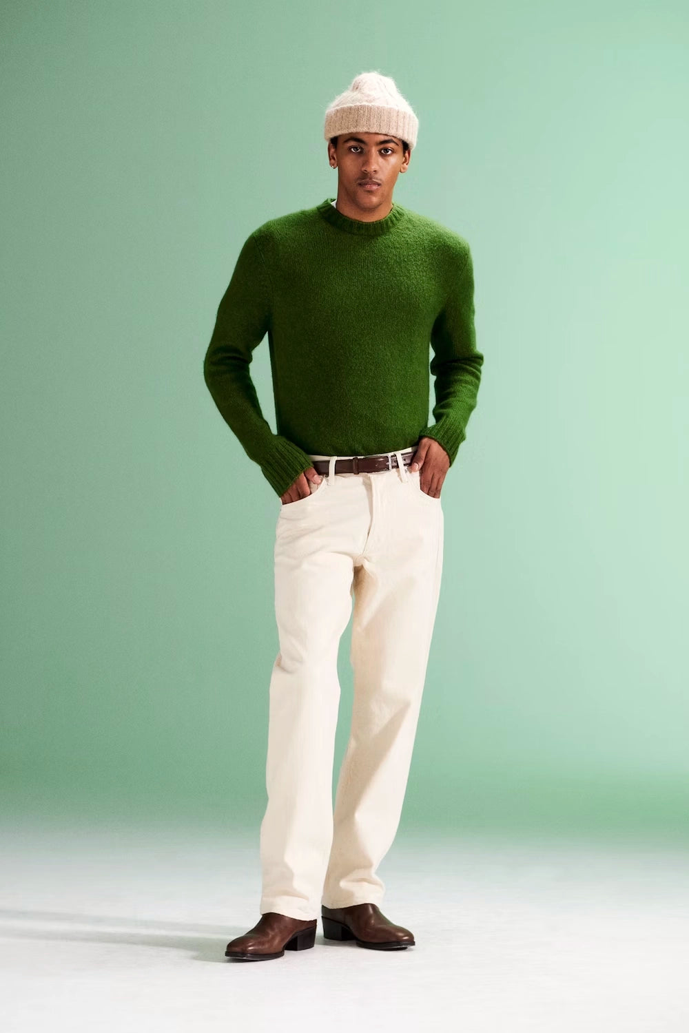 NN07 LEE ITALIAN MERINO WOOL BLEND CREW NECK KNIT 6598