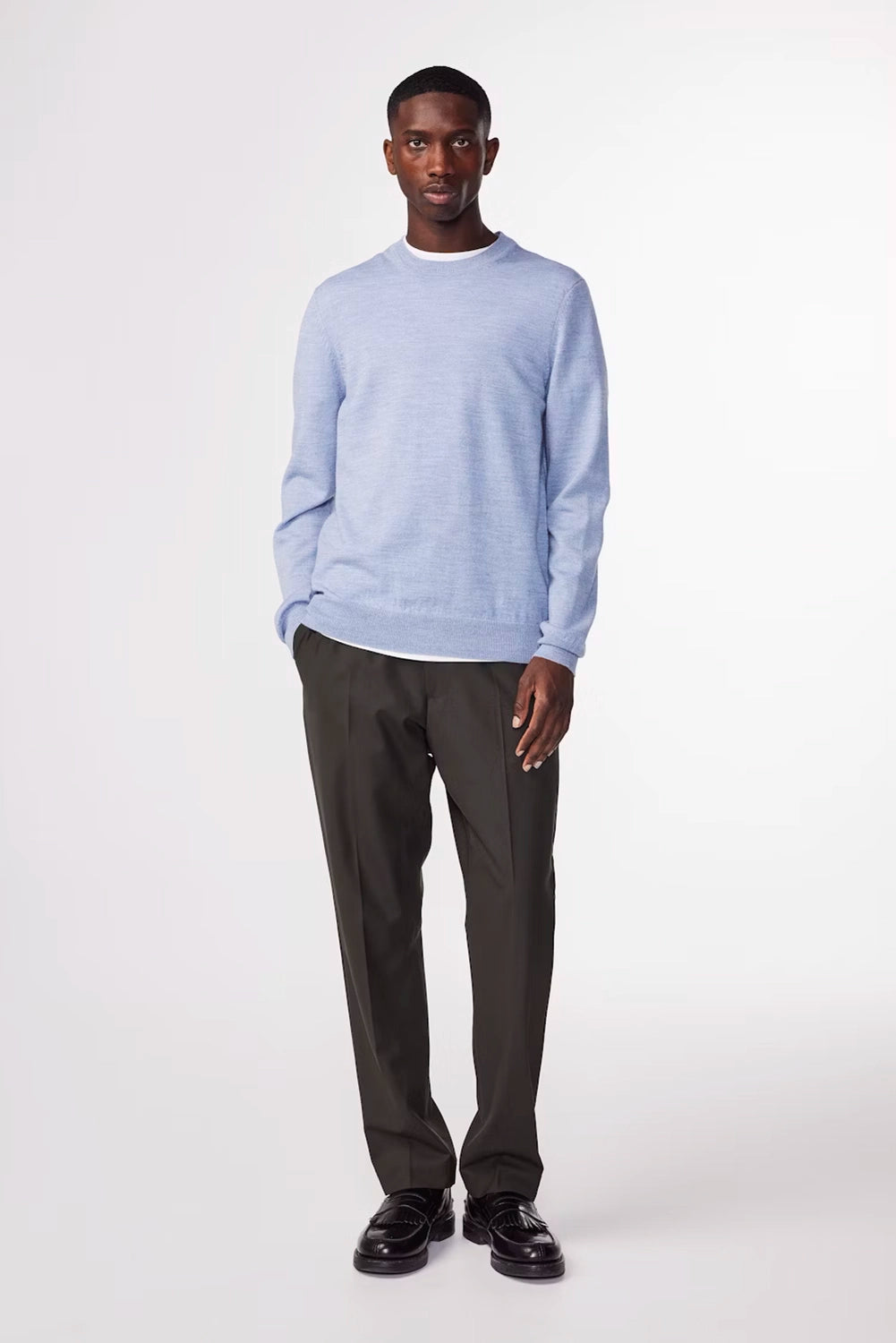 NN07 TED 100% CERTIFIED WOOL CREW NECK KNIT 6605