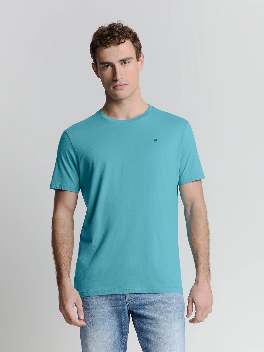 NO EXCESS SOLID CREW NECK TSHIRT 27340101SN