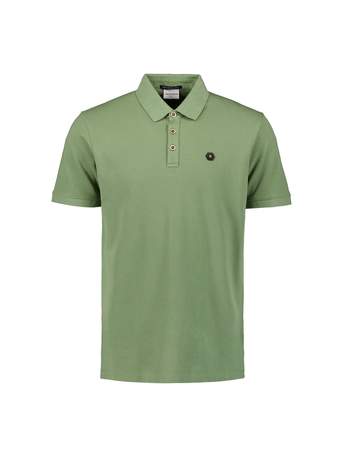 NO EXCESS GARMENT DYED PIQUE STRETCH COTTON POLO 27380201SN