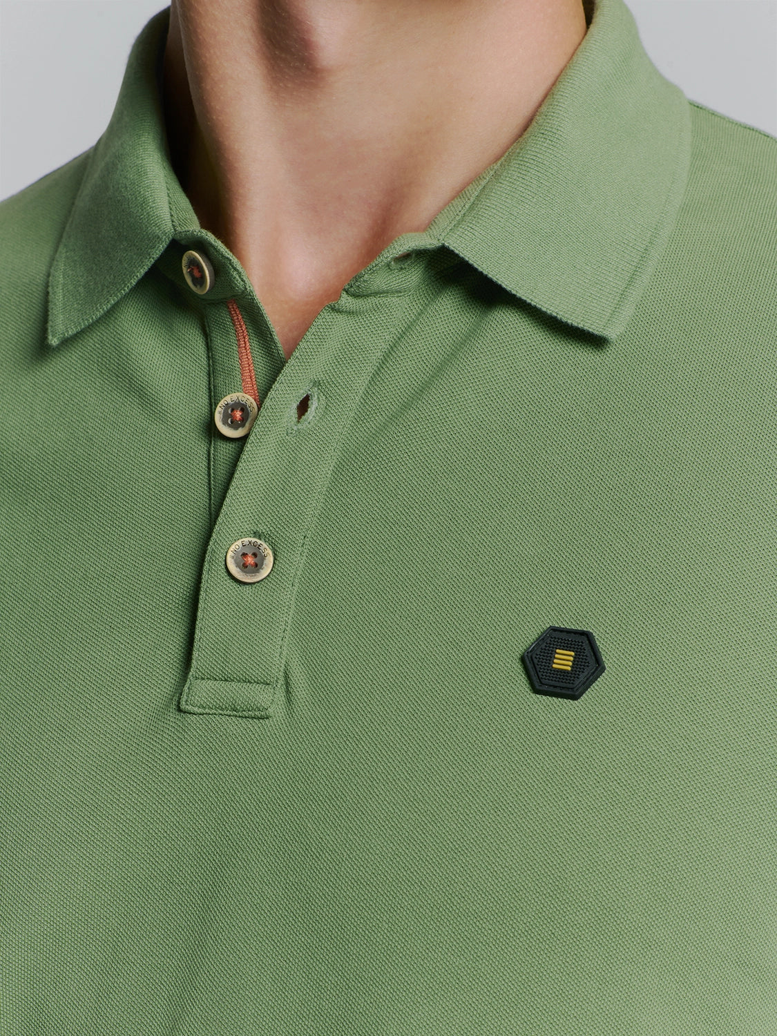 NO EXCESS GARMENT DYED PIQUE STRETCH COTTON POLO 27380201SN