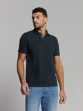 NO EXCESS GARMENT DYED PIQUE STRETCH COTTON POLO 27380201SN