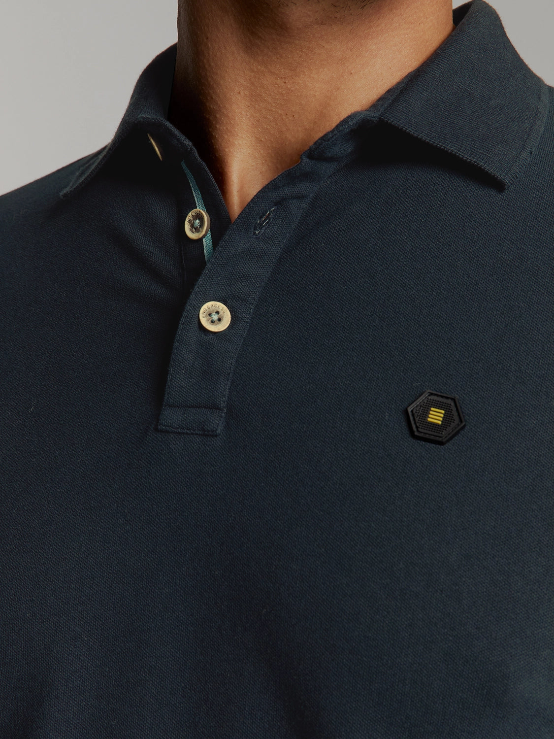 NO EXCESS GARMENT DYED PIQUE STRETCH COTTON POLO 27380201SN