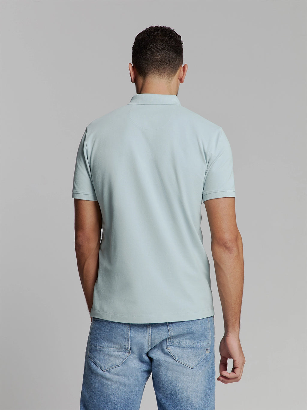 NO EXCESS GARMENT DYED PIQUE STRETCH COTTON POLO 27380201SN
