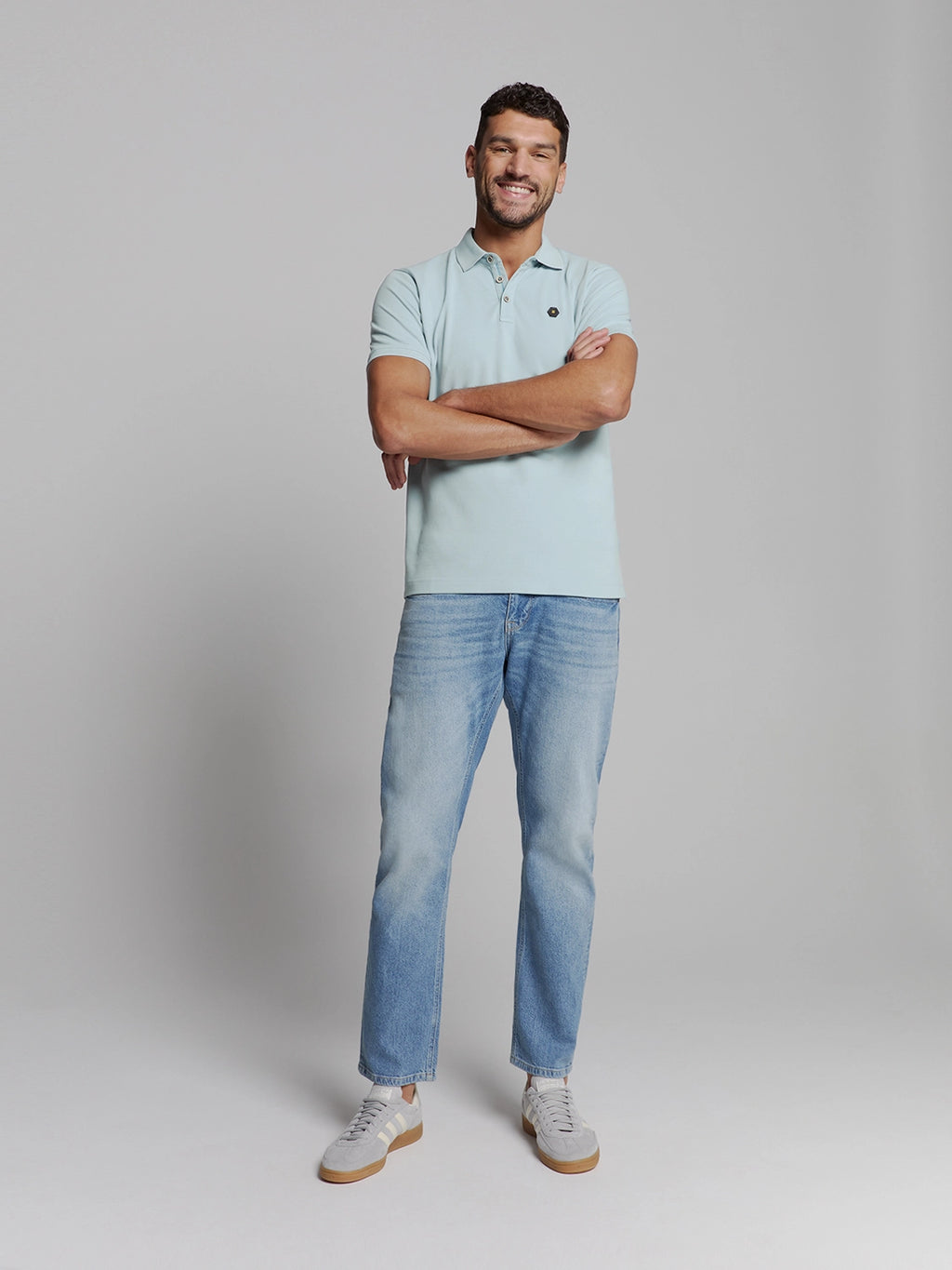NO EXCESS GARMENT DYED PIQUE STRETCH COTTON POLO 27380201SN