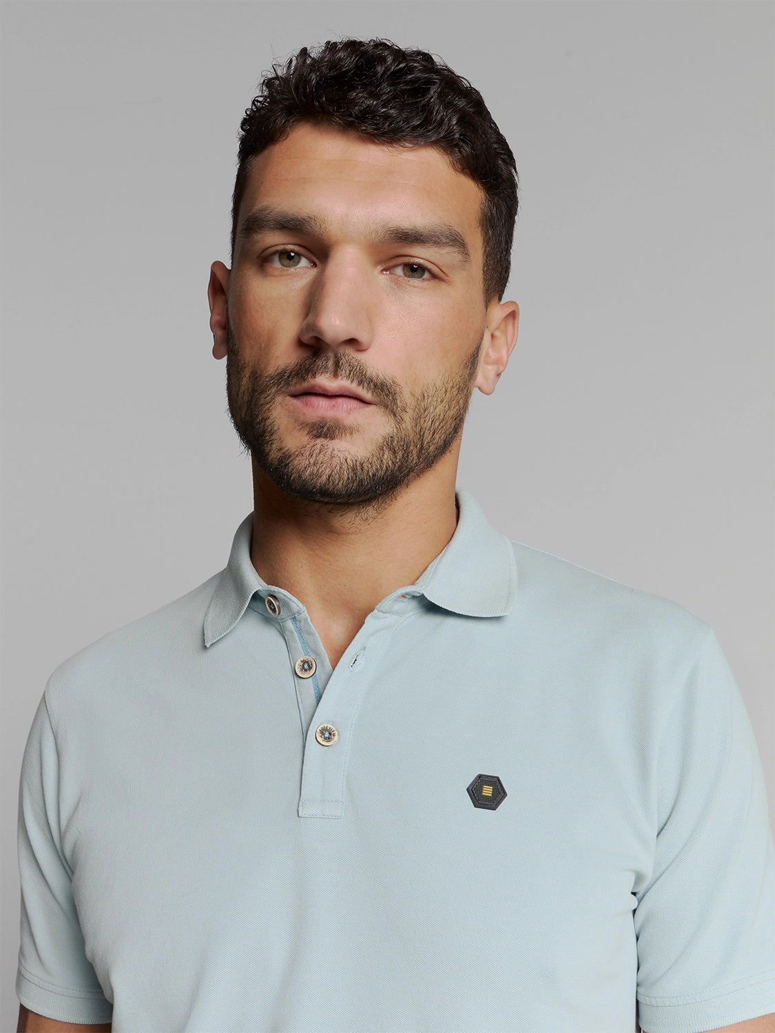 NO EXCESS GARMENT DYED PIQUE STRETCH COTTON POLO 27380201SN