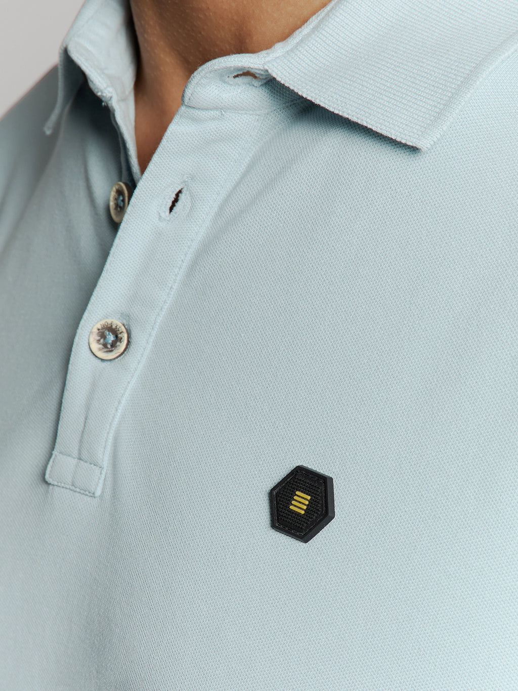 NO EXCESS GARMENT DYED PIQUE STRETCH COTTON POLO 27380201SN