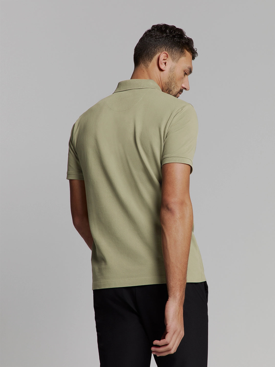 NO EXCESS GARMENT DYED PIQUE STRETCH COTTON POLO 27380201SN