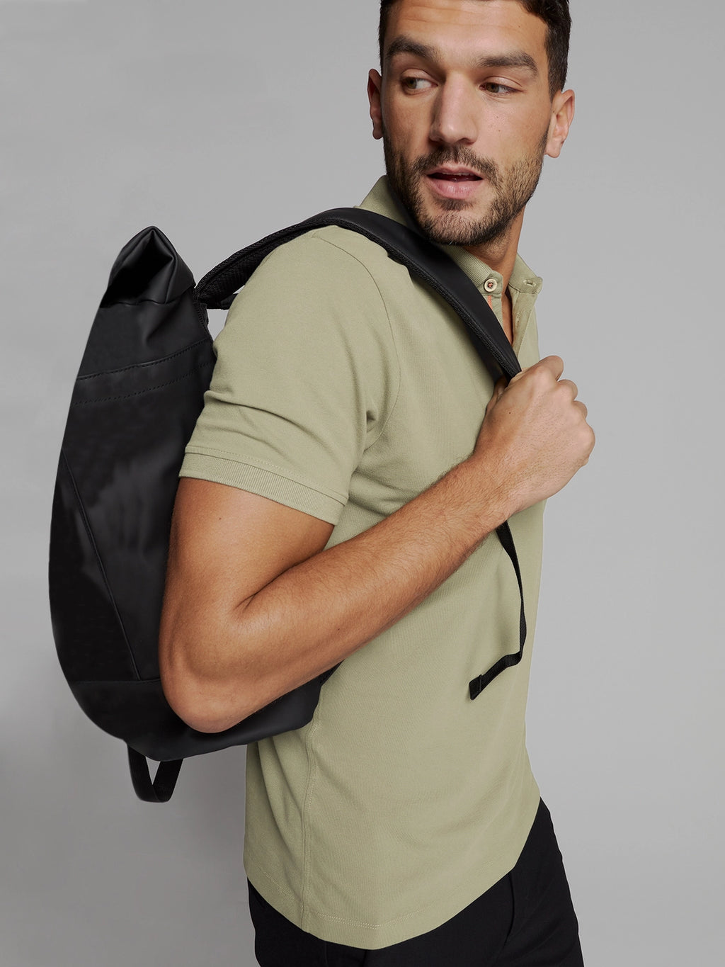 NO EXCESS GARMENT DYED PIQUE STRETCH COTTON POLO 27380201SN
