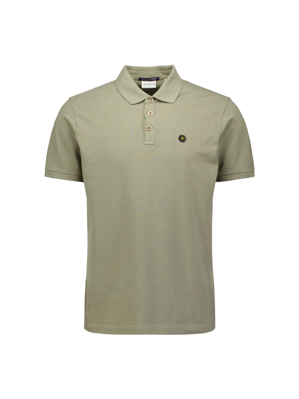 NO EXCESS GARMENT DYED PIQUE STRETCH COTTON POLO 27380201SN