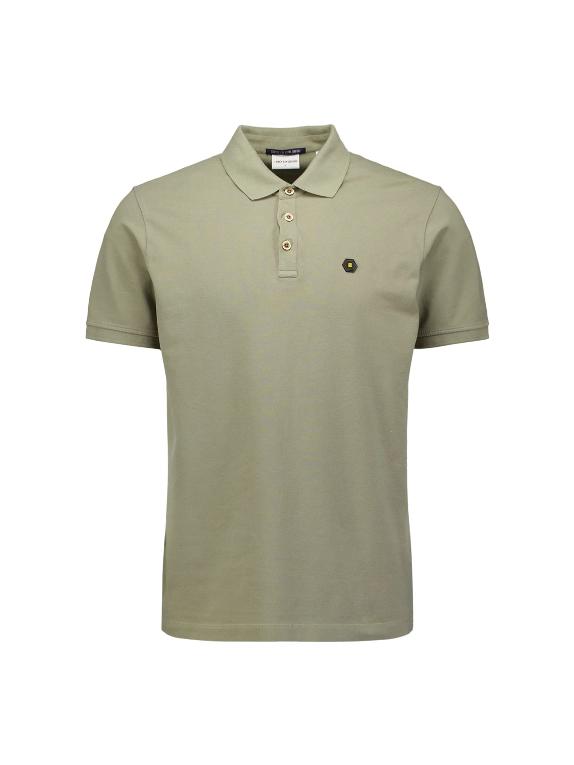 NO EXCESS GARMENT DYED PIQUE STRETCH COTTON POLO 27380201SN