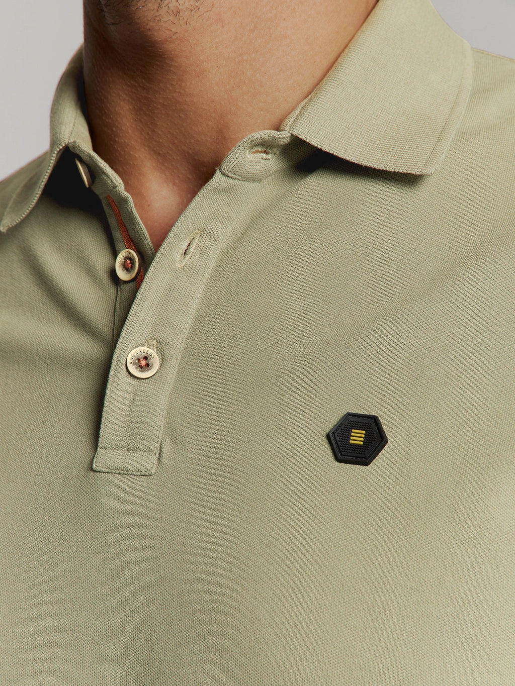 NO EXCESS GARMENT DYED PIQUE STRETCH COTTON POLO 27380201SN