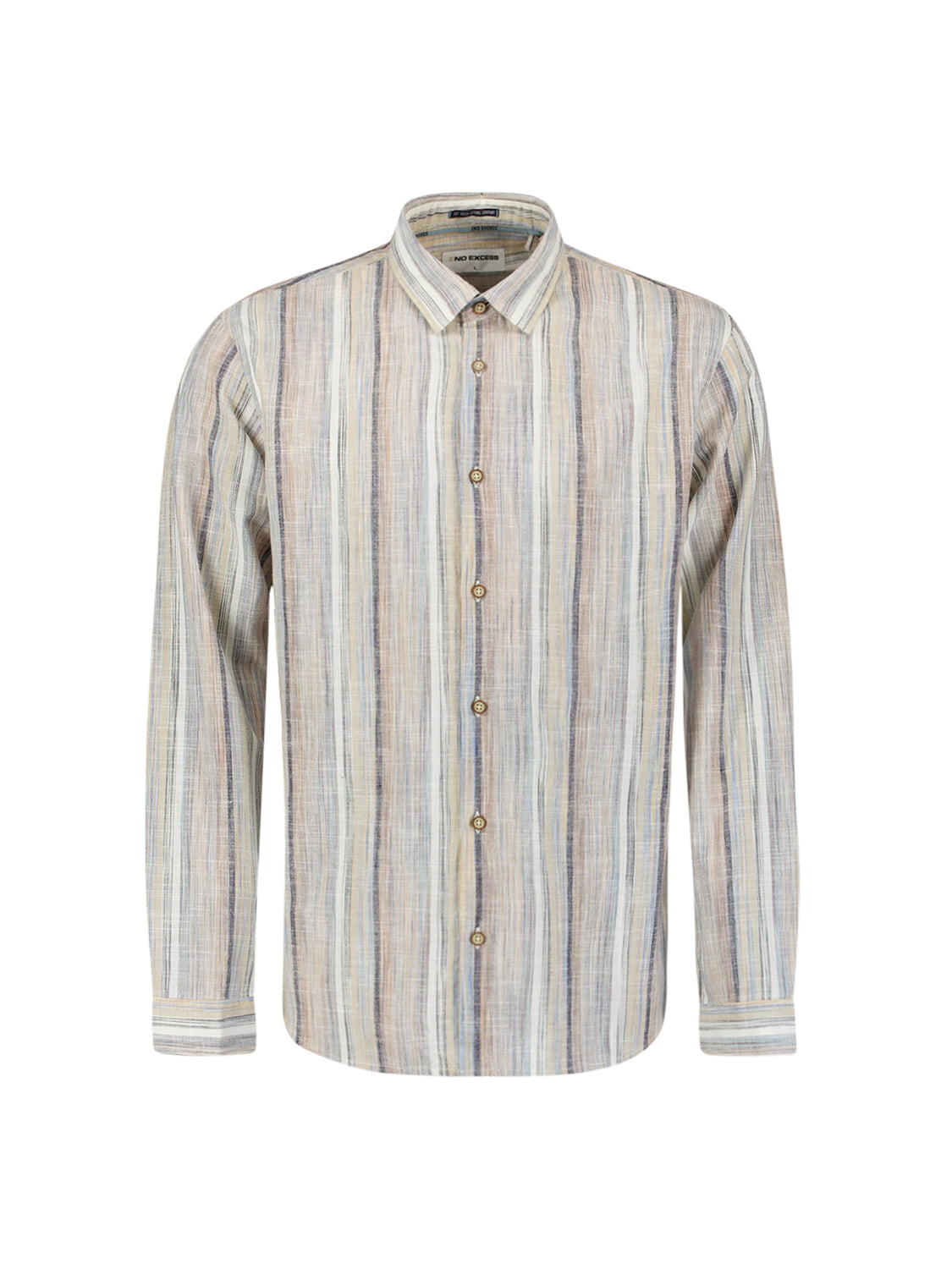 NO EXCESS MULTI COLOUR STRIPE L/S SHIRT 27400340