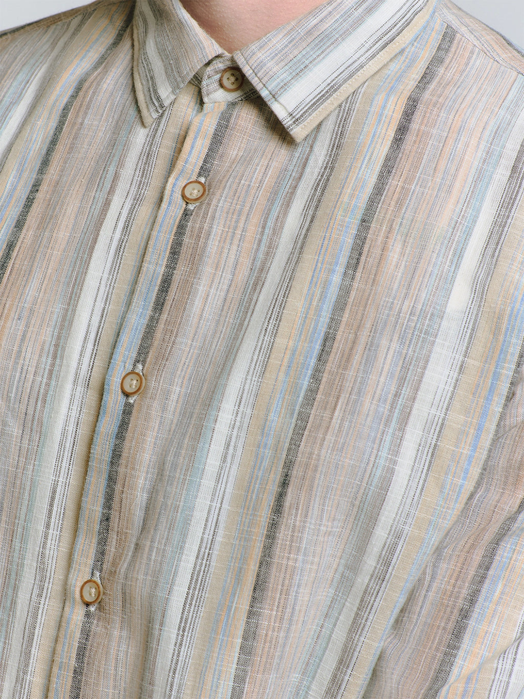 NO EXCESS MULTI COLOUR STRIPE L/S SHIRT 27400340