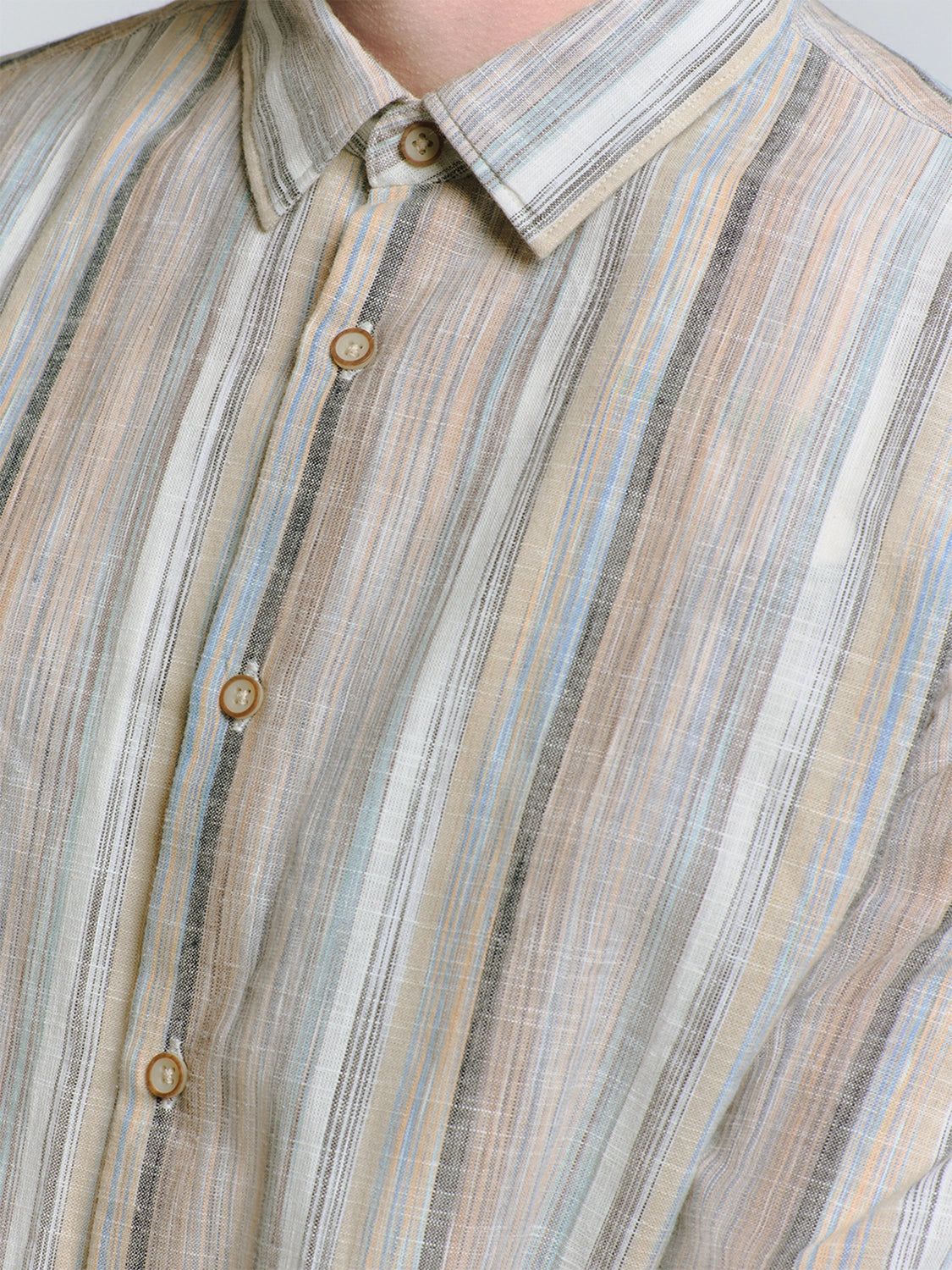 NO EXCESS MULTI COLOUR STRIPE L/S SHIRT 27400340
