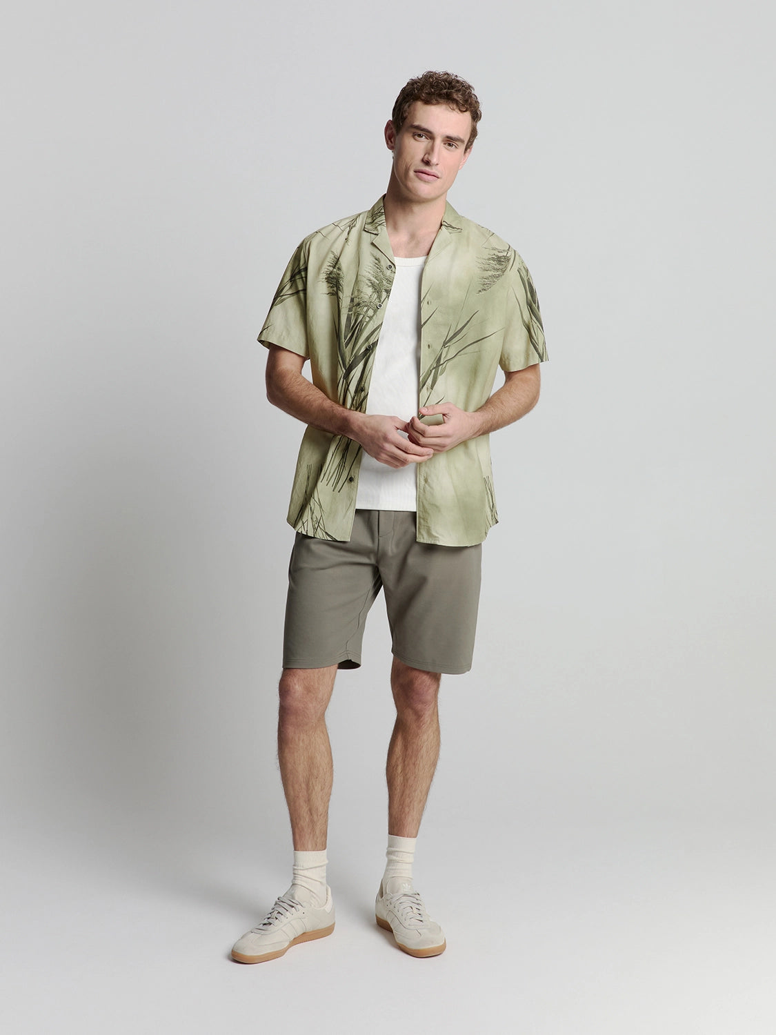 NO EXCESS AOP REVERSE COLLAR S/S SHIRT 27440333