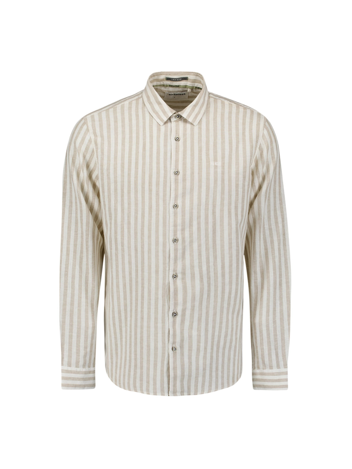 NO EXCESS LINEN BLEND VERTICAL BIG STRIPE L/S SHIRT 27470224SN