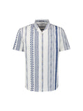 NO EXCESS S/S STRIPE REVERSE COLLAR SHIRT 27490346