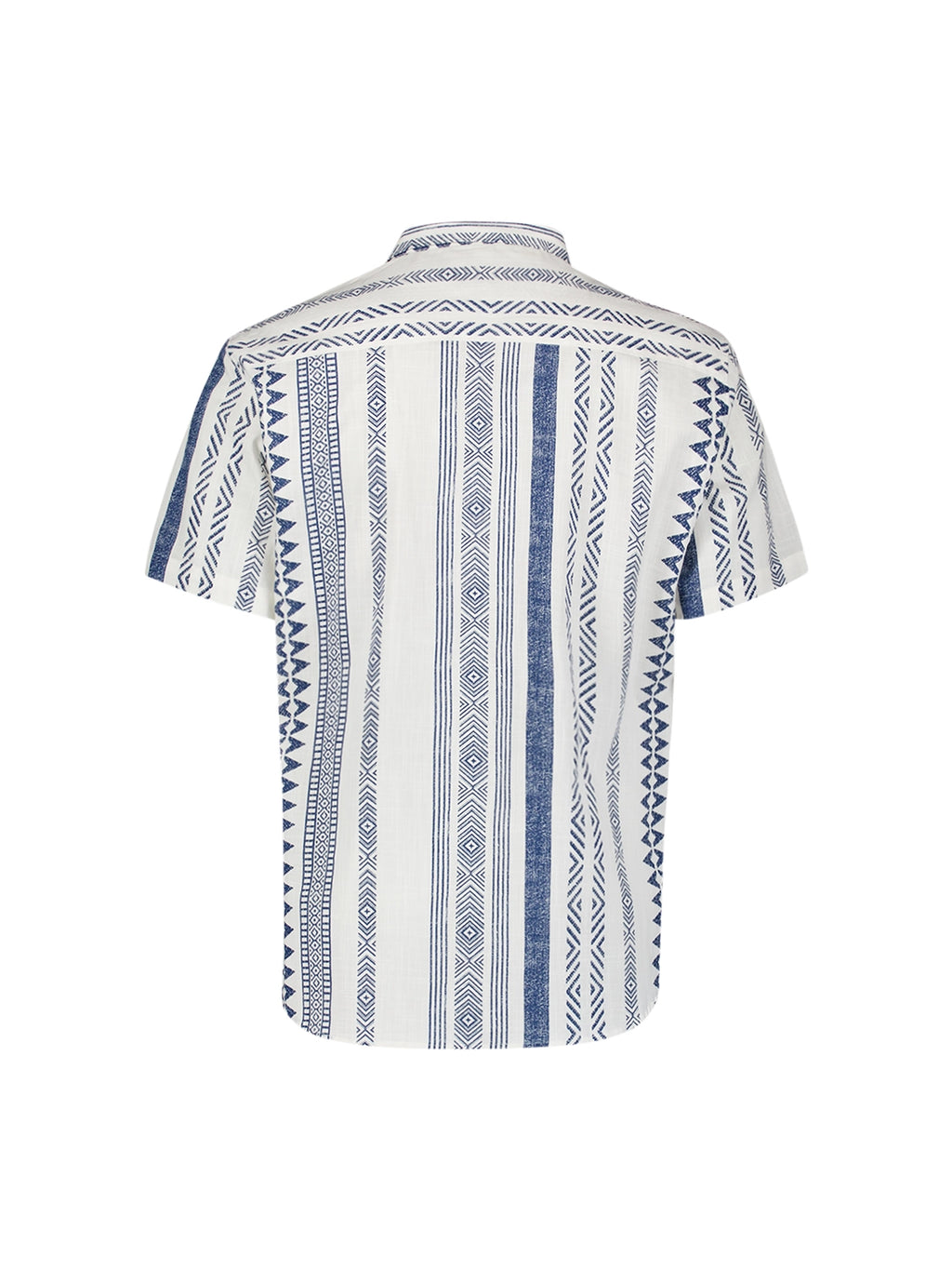 NO EXCESS S/S STRIPE REVERSE COLLAR SHIRT 27490346