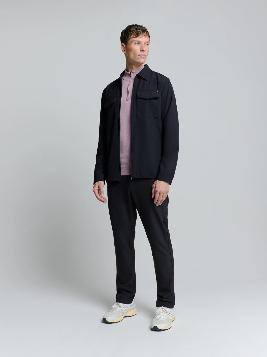 NO EXCESS FULL ZIPPER STRETCH OVERSHIRT 27510104