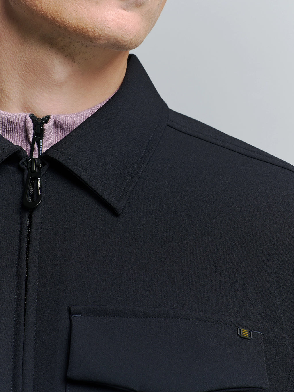 NO EXCESS FULL ZIPPER STRETCH OVERSHIRT 27510104