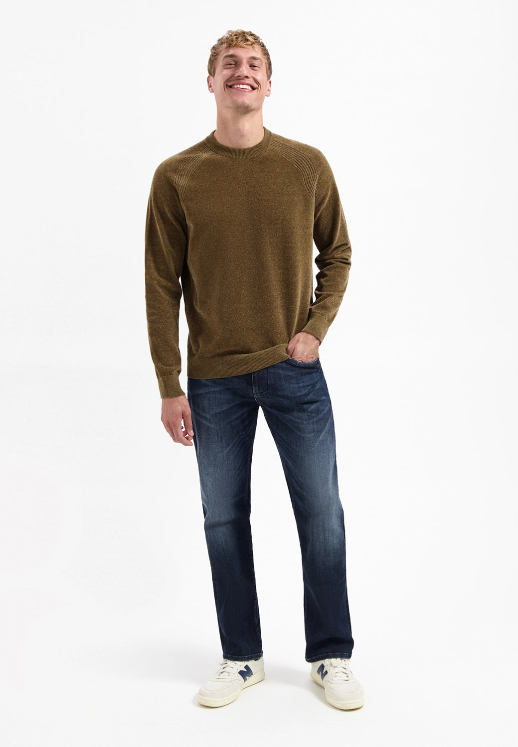 NO EXCESS CHENILLE CREW NECK PULLOVER 29210950