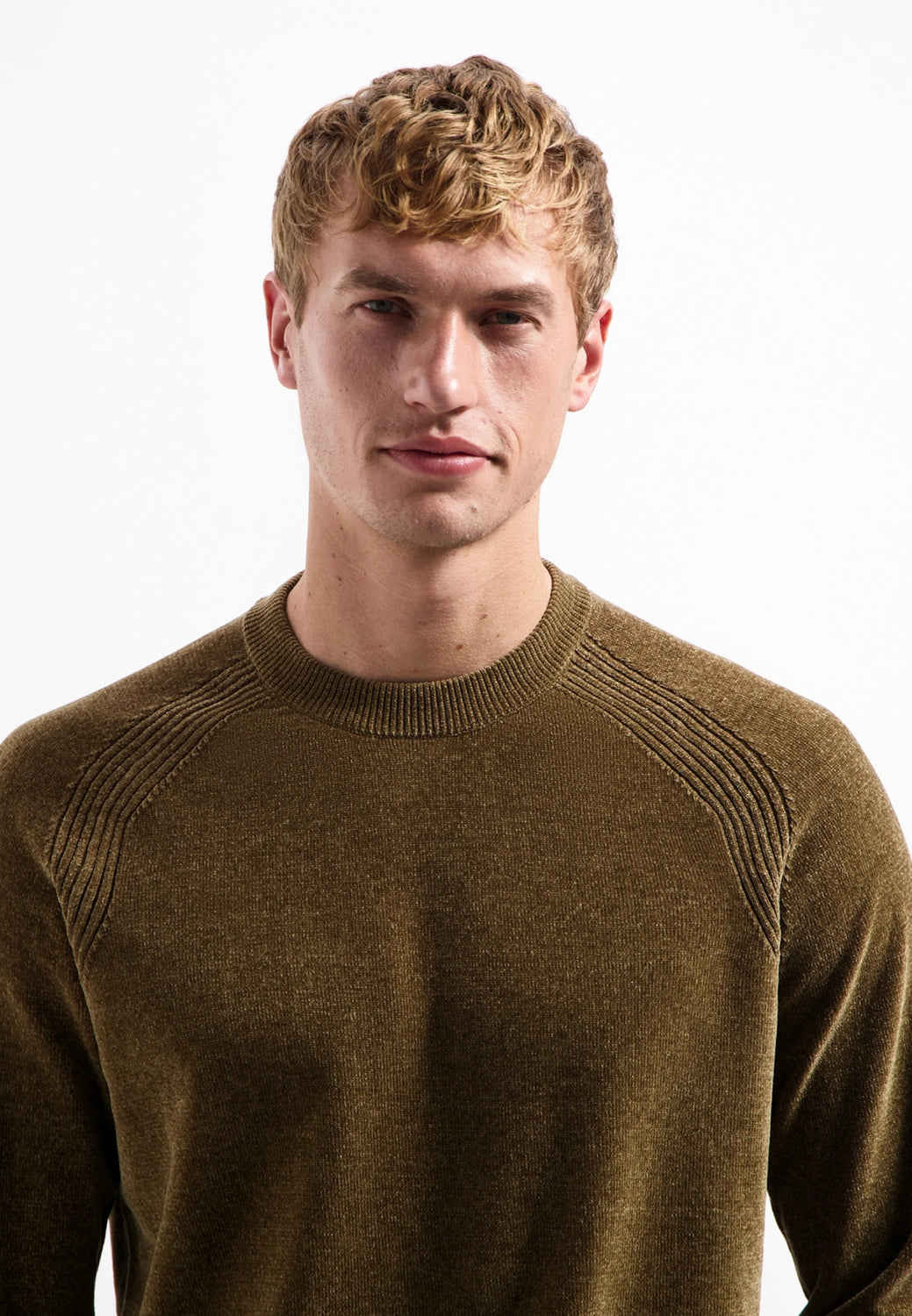 NO EXCESS CHENILLE CREW NECK PULLOVER 29210950