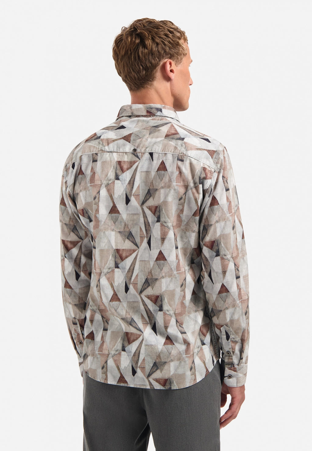 NO EXCESS AOP STRETCH FINE CORD L/S SHIRT 29430923