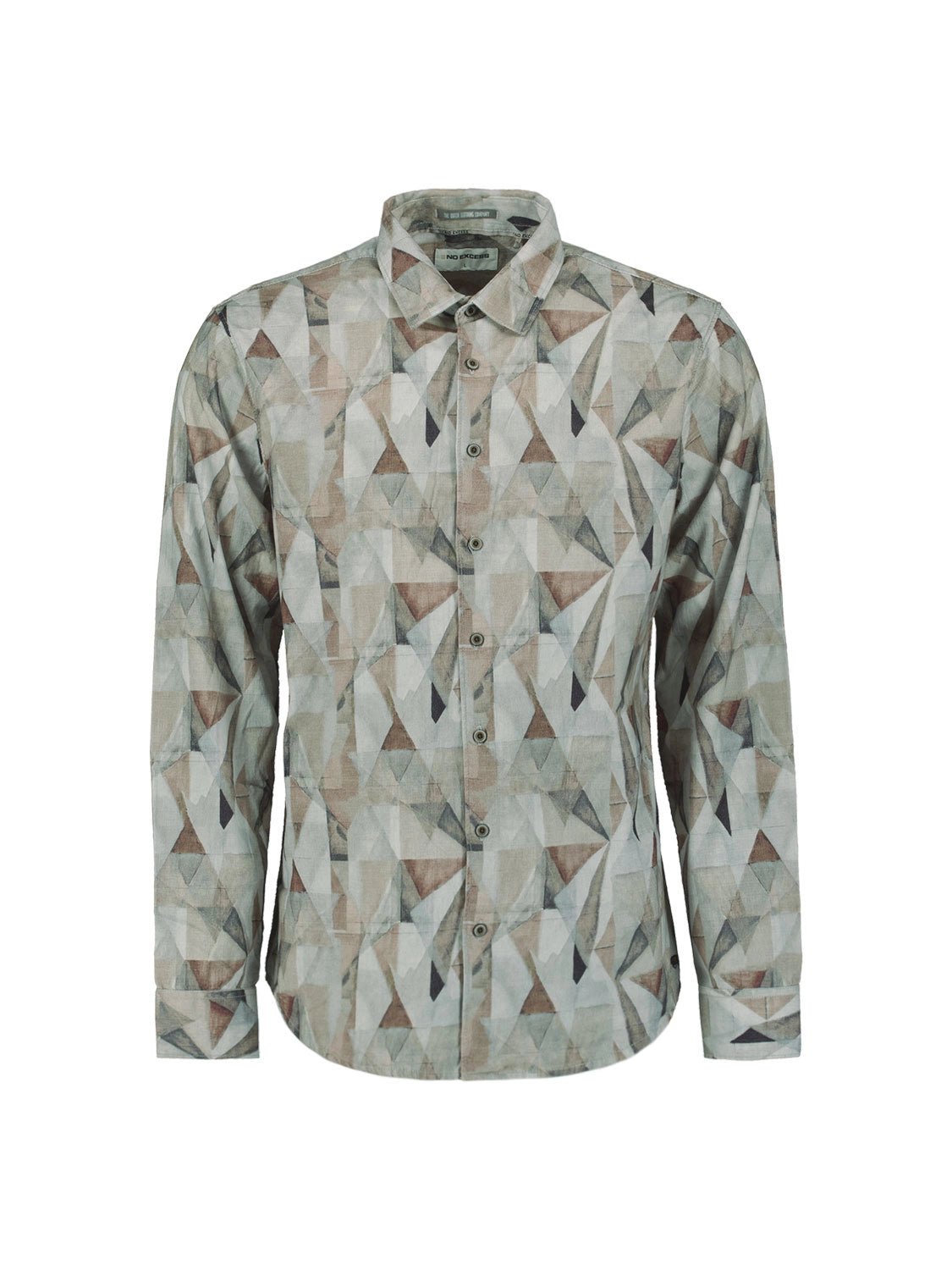 NO EXCESS AOP STRETCH FINE CORD L/S SHIRT 29430923