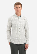 NO EXCESS AOP STRETCH COTTON L/S SHIRT 29450804