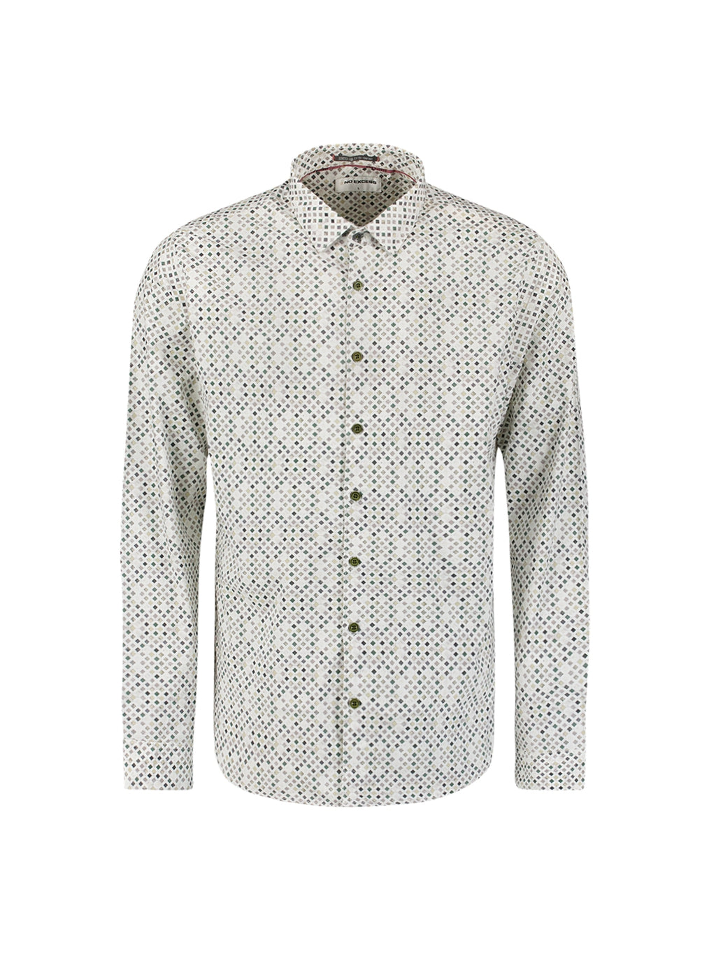 NO EXCESS AOP STRETCH COTTON L/S SHIRT 29450804