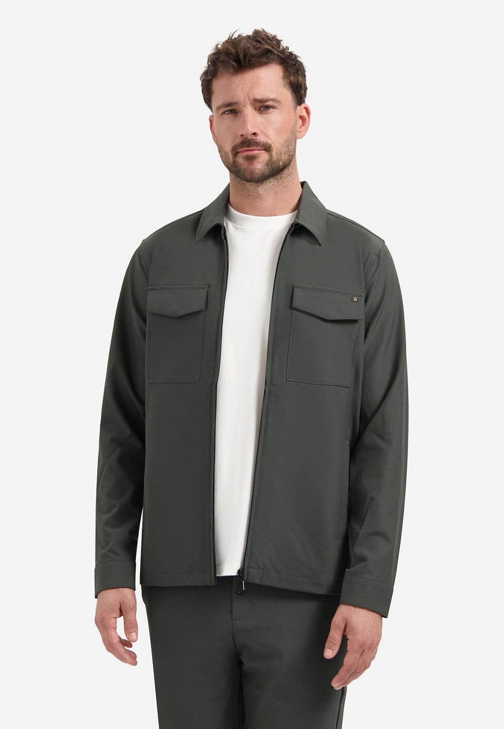 NO EXCESS SEDOC FULL ZIP STRETCH OVERSHIRT 29510804