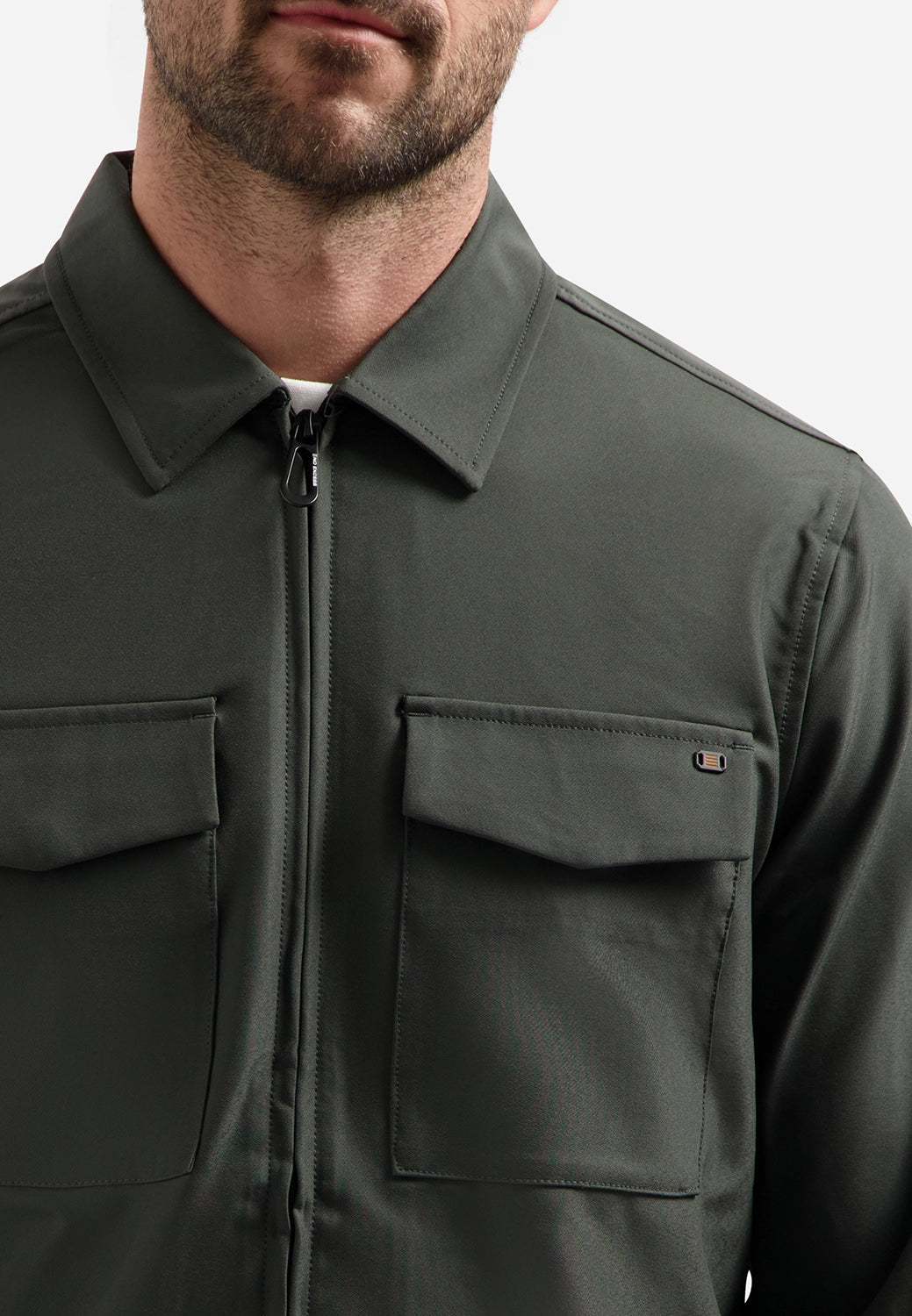 NO EXCESS SEDOC FULL ZIP STRETCH OVERSHIRT 29510804