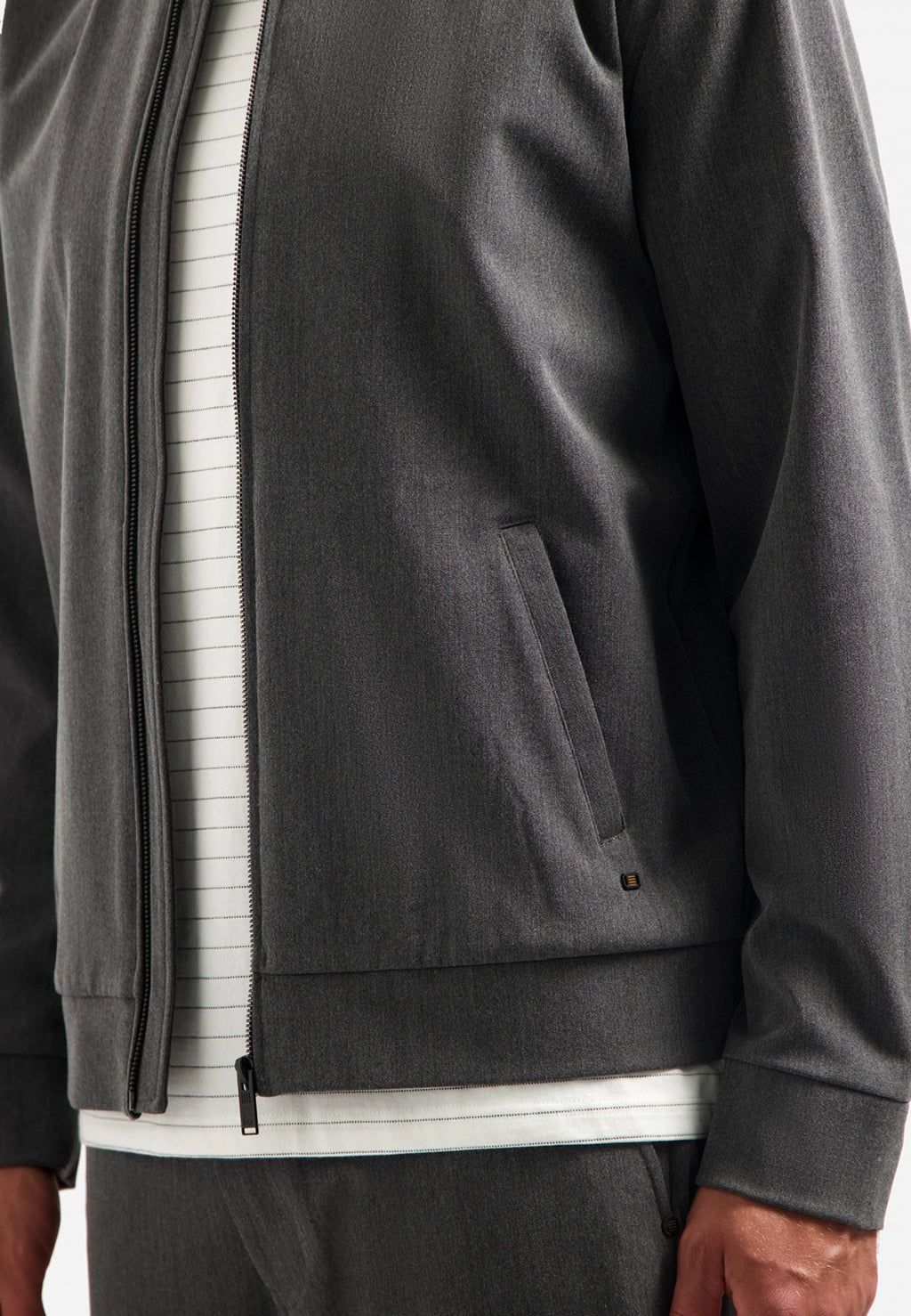 NO EXCESS HYBRID BOMBER MELANGE JACKET 29620822