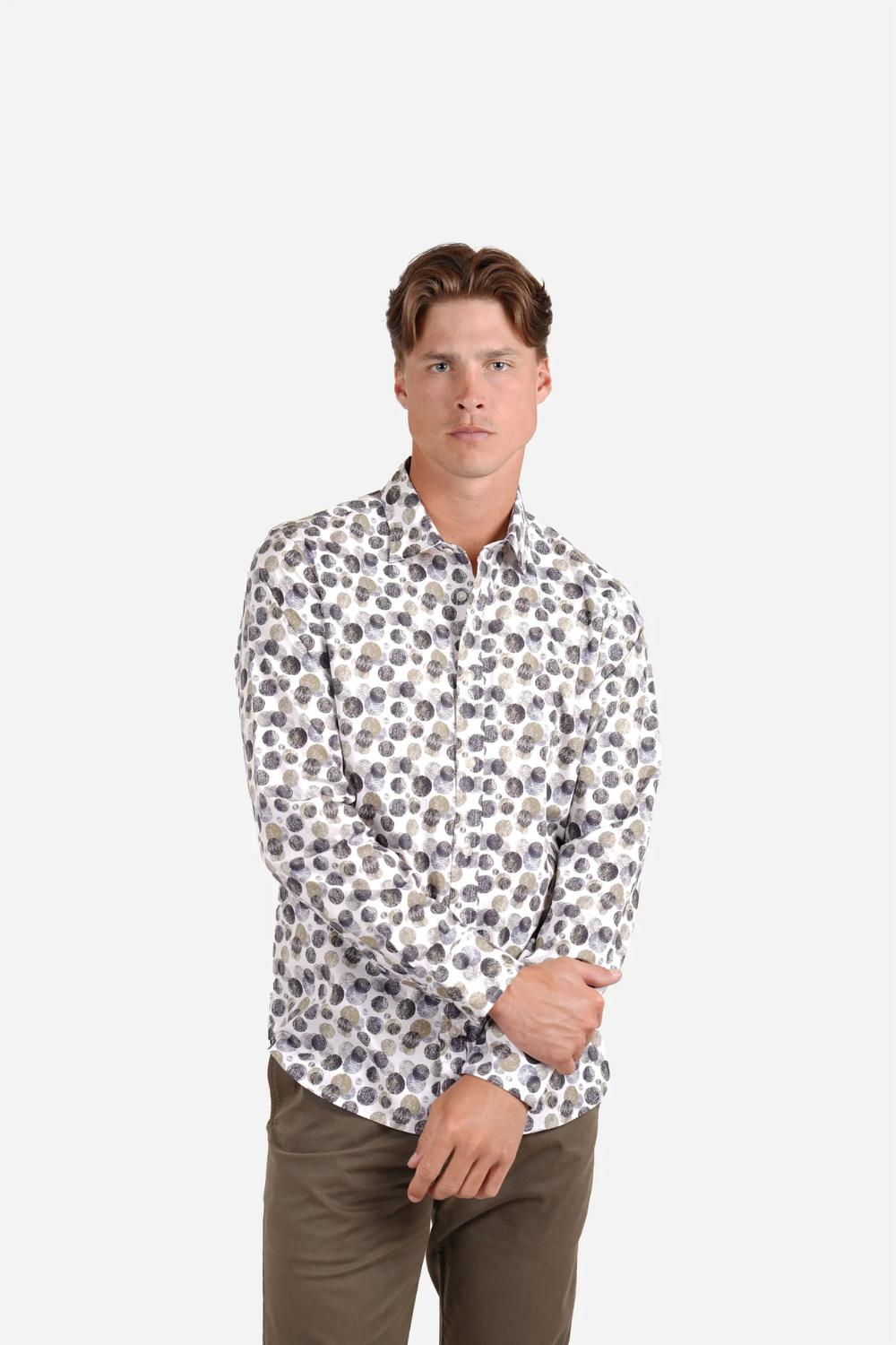 JAMES HARPER L/S COTTON PRINTED SHIRT JHS643