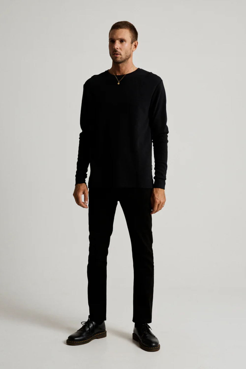 MR SIMPLE SMITH L/S WAFFLE TSHIRT M033211