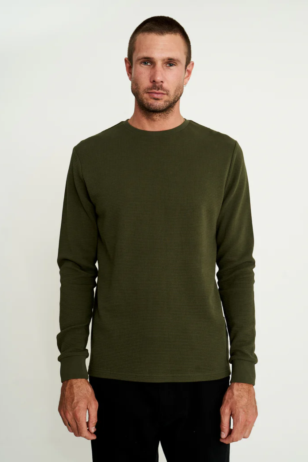 MR SIMPLE SMITH L/S WAFFLE TSHIRT M033212