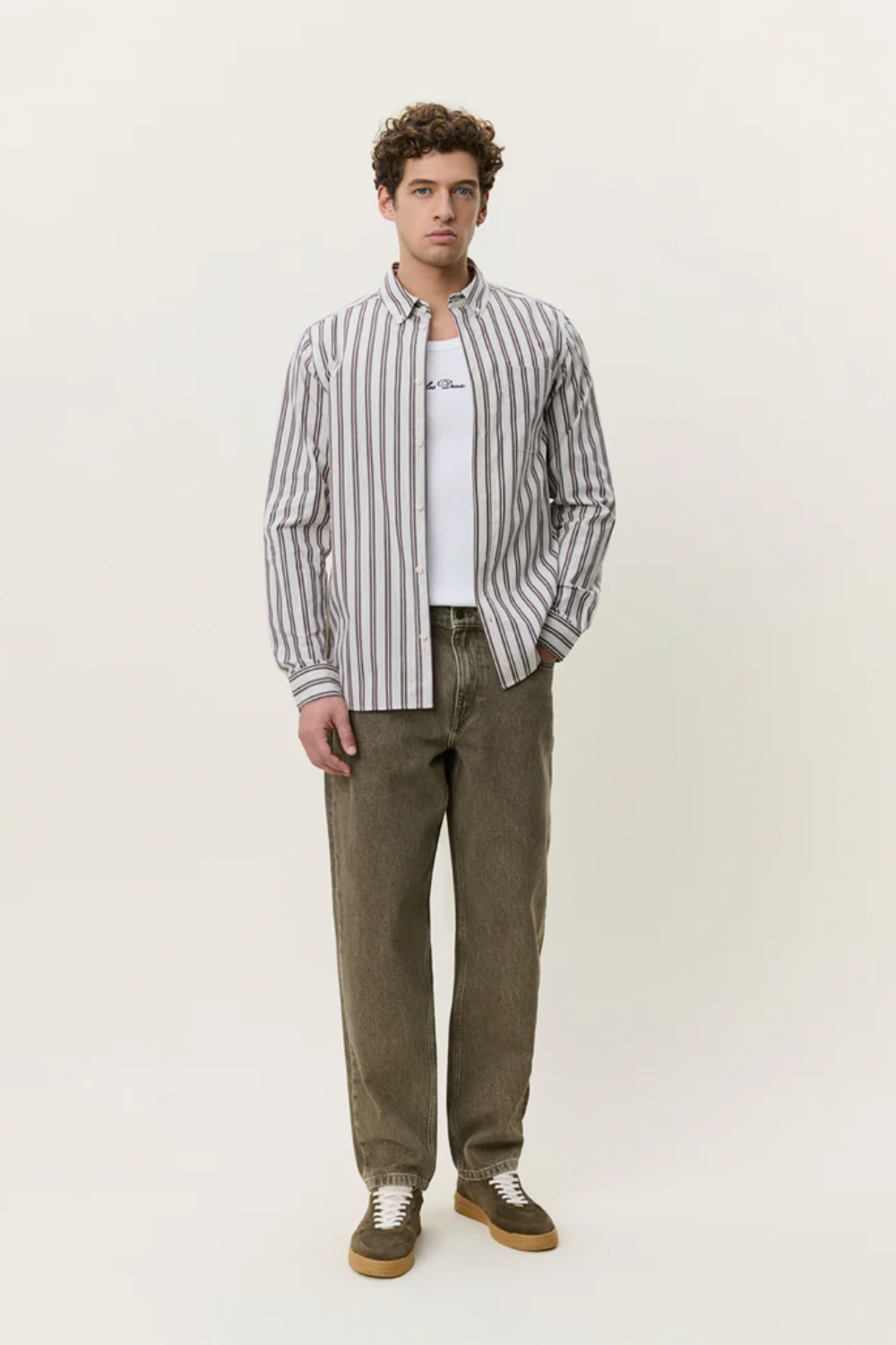 LES DEUX STRIPE POPLIN L/S SHIRT 1001827