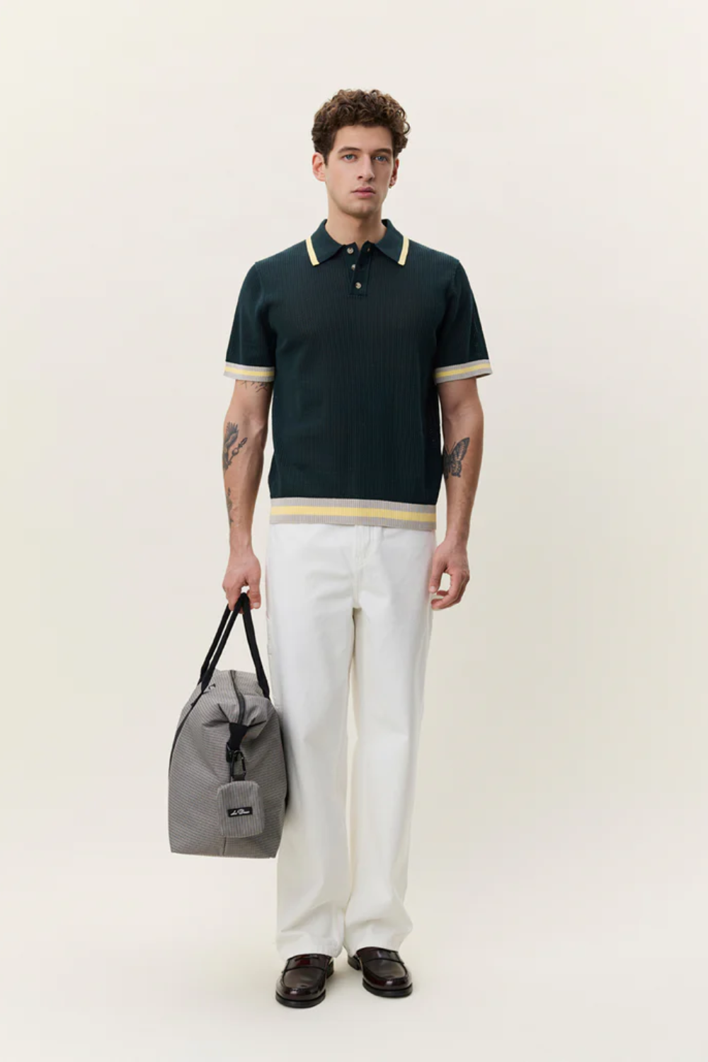LES DEUX LACE KNITTED POLO 1001847