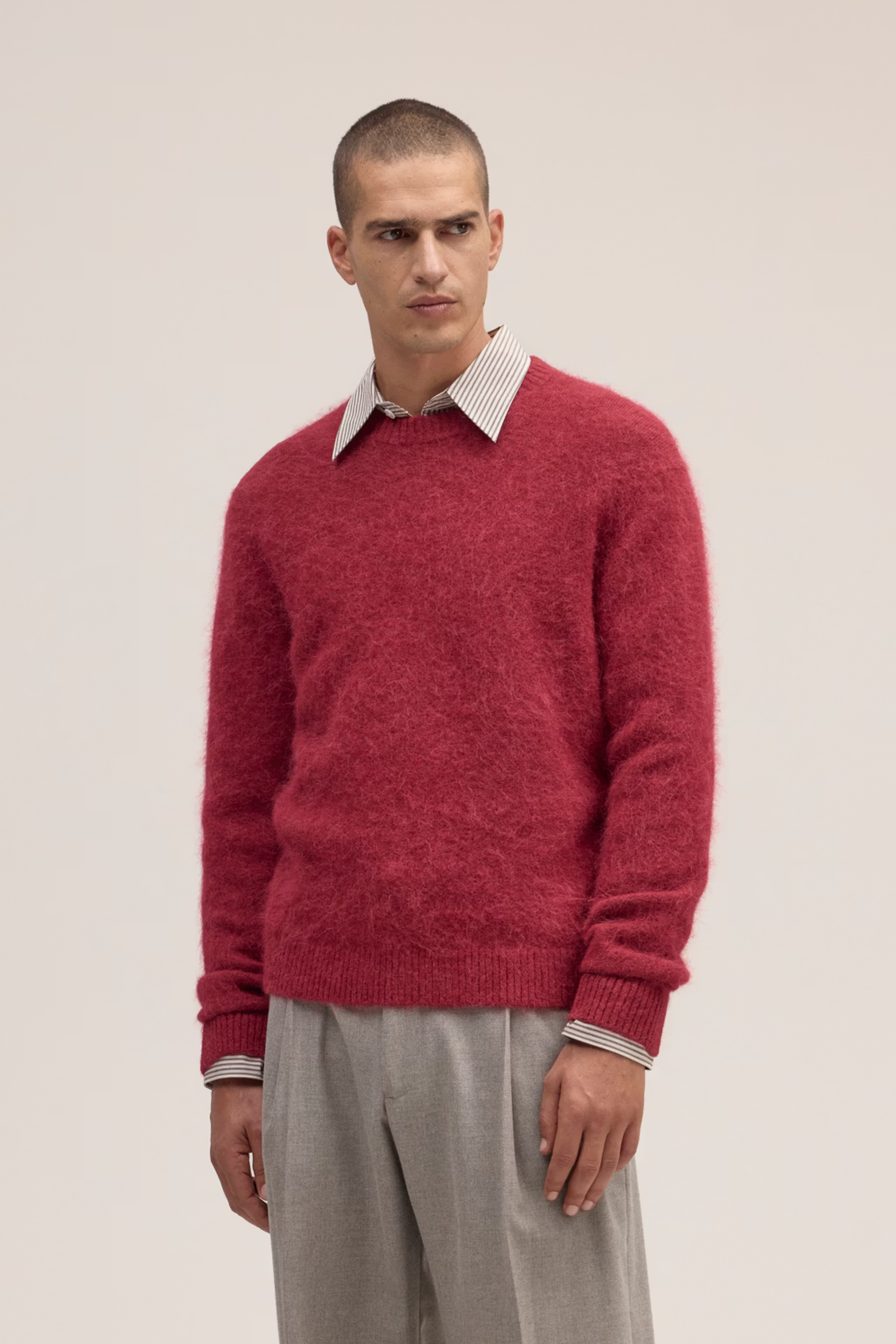 NN07 RUSSELL LUXURY ALPACA MIX CREW KNIT
