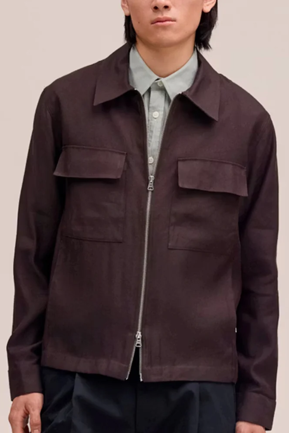 NN07 ALBAN LINEN HYBRID 2 WAY ZIP JACKET 1808