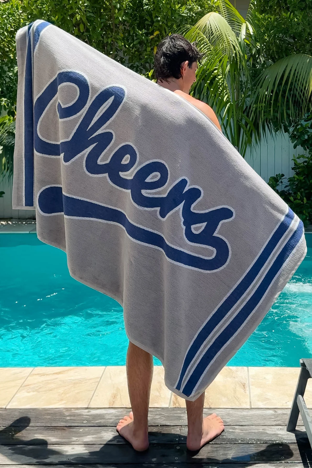 MR SIMPLE HOLIDAY CHEERS BEACH TOWEL M13111113