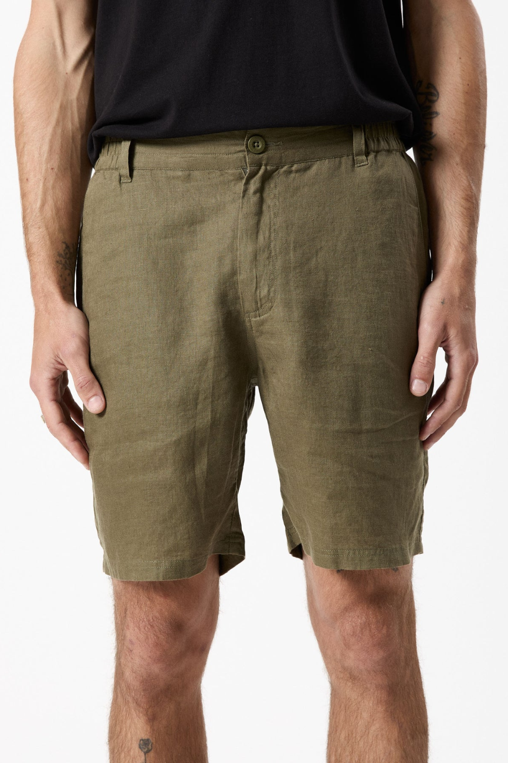 MR SIMPLE TANNER 3.0 LINEN SHORTS M104309