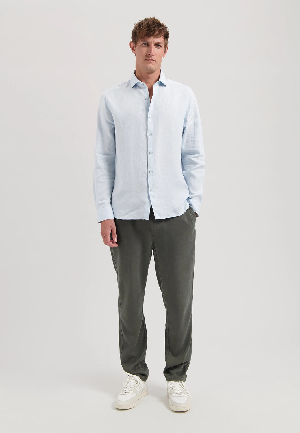 DSTREZZED JAGGER L/S 100% LINEN SHIRT 303710
