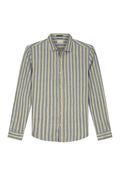 DSTREZZED LINEN STRIPE L/S SHIRT 303724