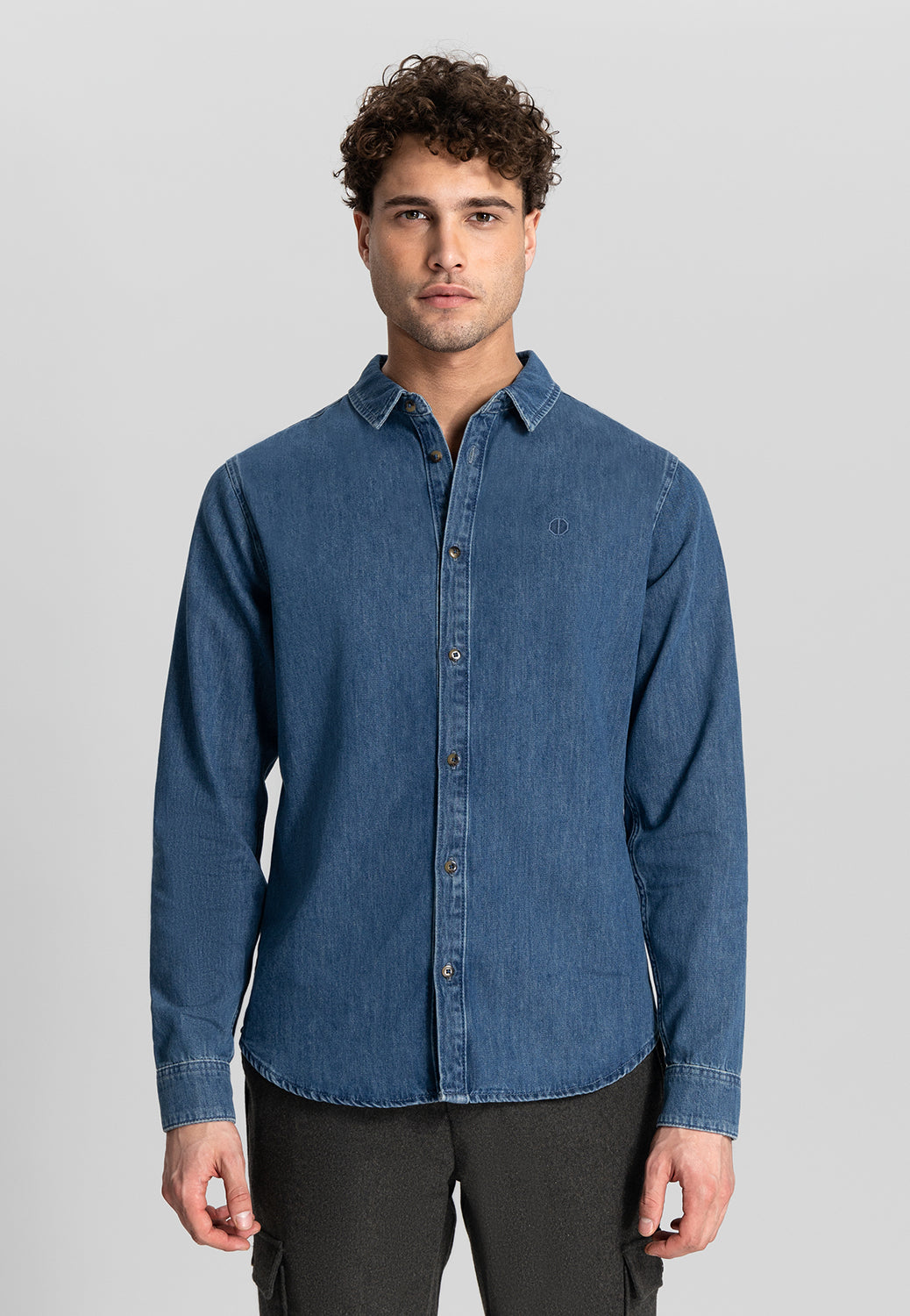 DSTREZZED TORKEL L/S DENIM SHIRT 303772