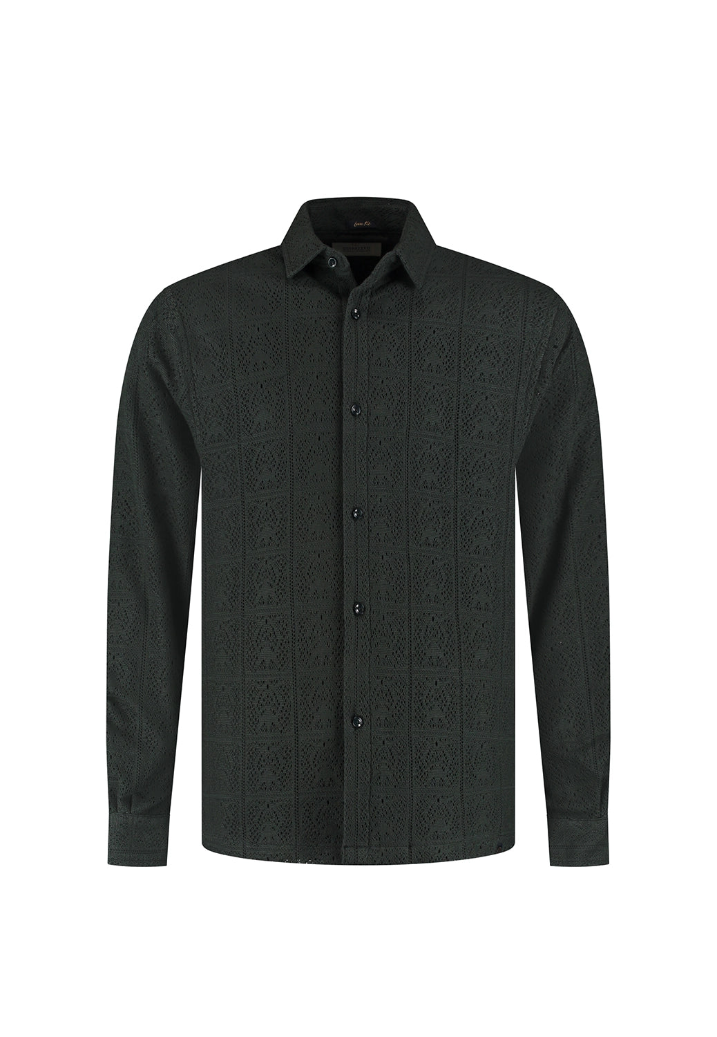 DSTREZZED DELAN COTTON MIX LACE LOOK SHIRT 303976