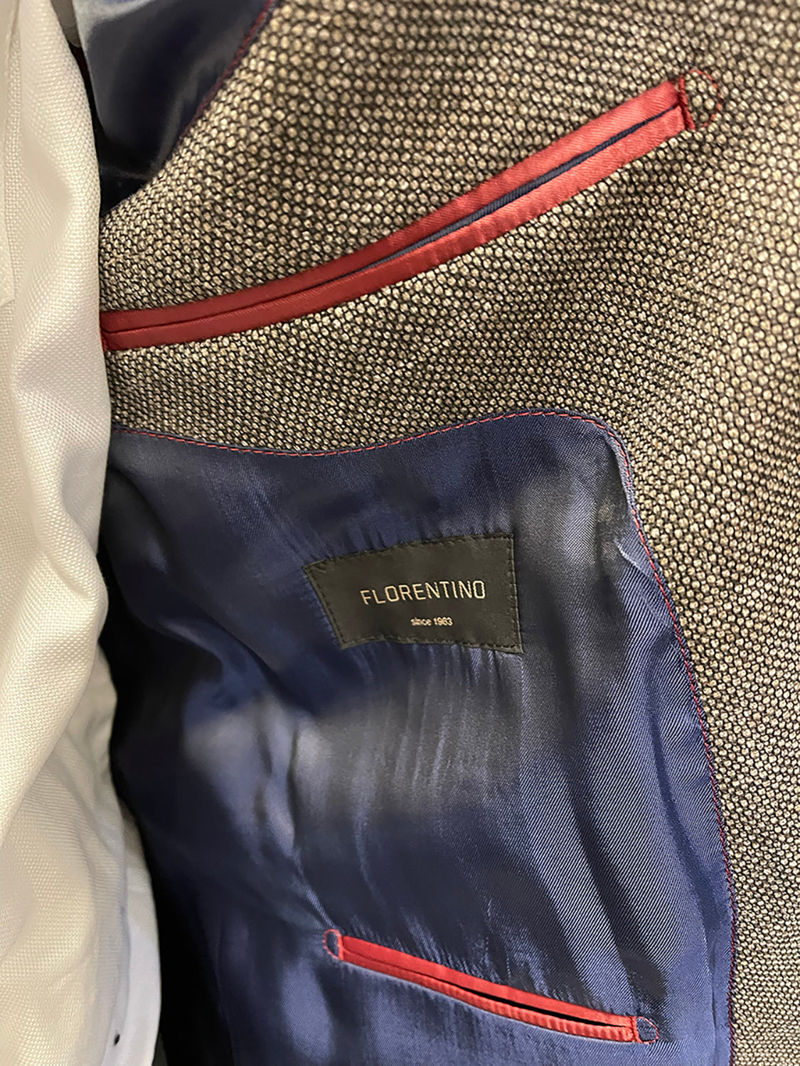 FLORENTINO WOOL / COTTON TEXTURED BLAZER 323933